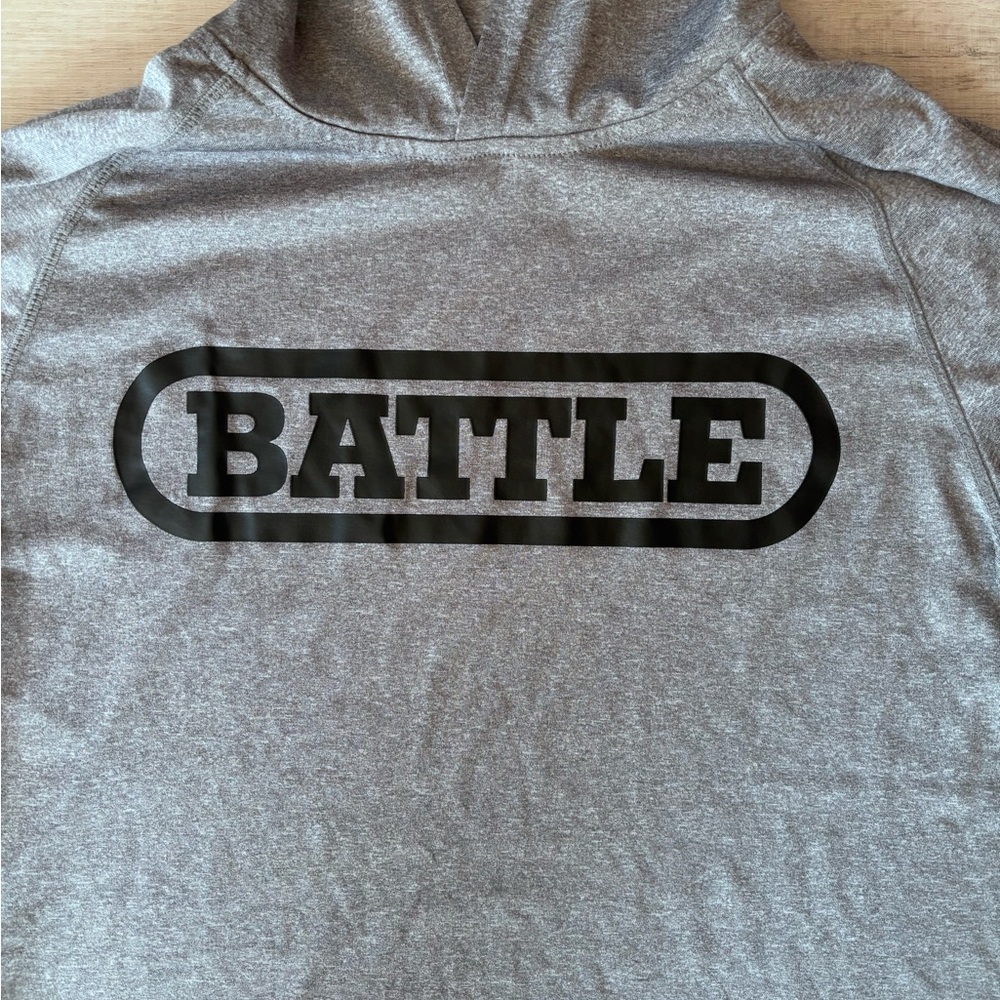 Gray Light Action Battle Hoodie | Adult M - Picture 2 of 5